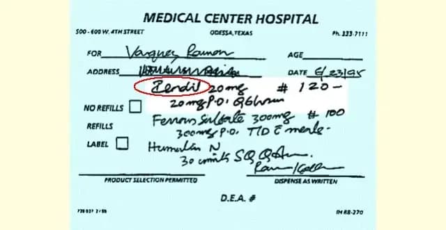 La verdad sobre fotos e imágenes por mala prescripción de recetas de medicamentos